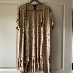 Super fun kimono with fringe